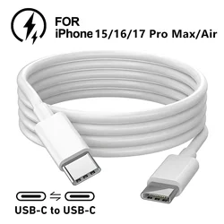 PD 100W Dual USB C Fast Charging Type C Cable For iPhone Air 15 16 17 Pro Max Samsung Xiaomi Redmi POCO Quick Charge Data Cables