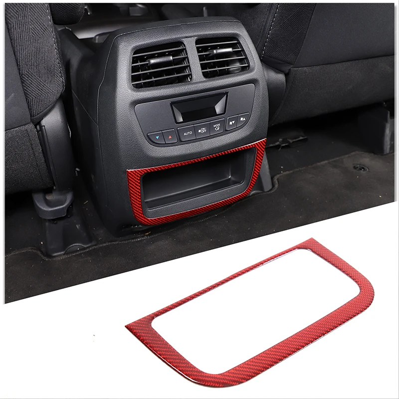 

Air Conditioner Outlet Frame Trim for Honda Pilot 15-22 Rear Air Vent Panel Decoration Frame Sticker Soft Carbon Fiber Accessory