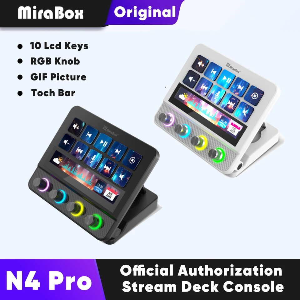 Mirabox MBox N4 Pro Stream Deck Streamdeck Deck Dock mini keyboard