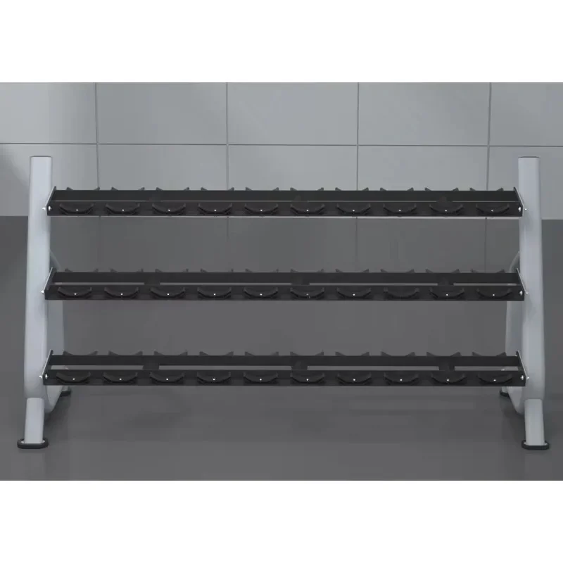

3-Tier Dumbbell Storage Rack Professional Design Stable Platform For Commercial Gym