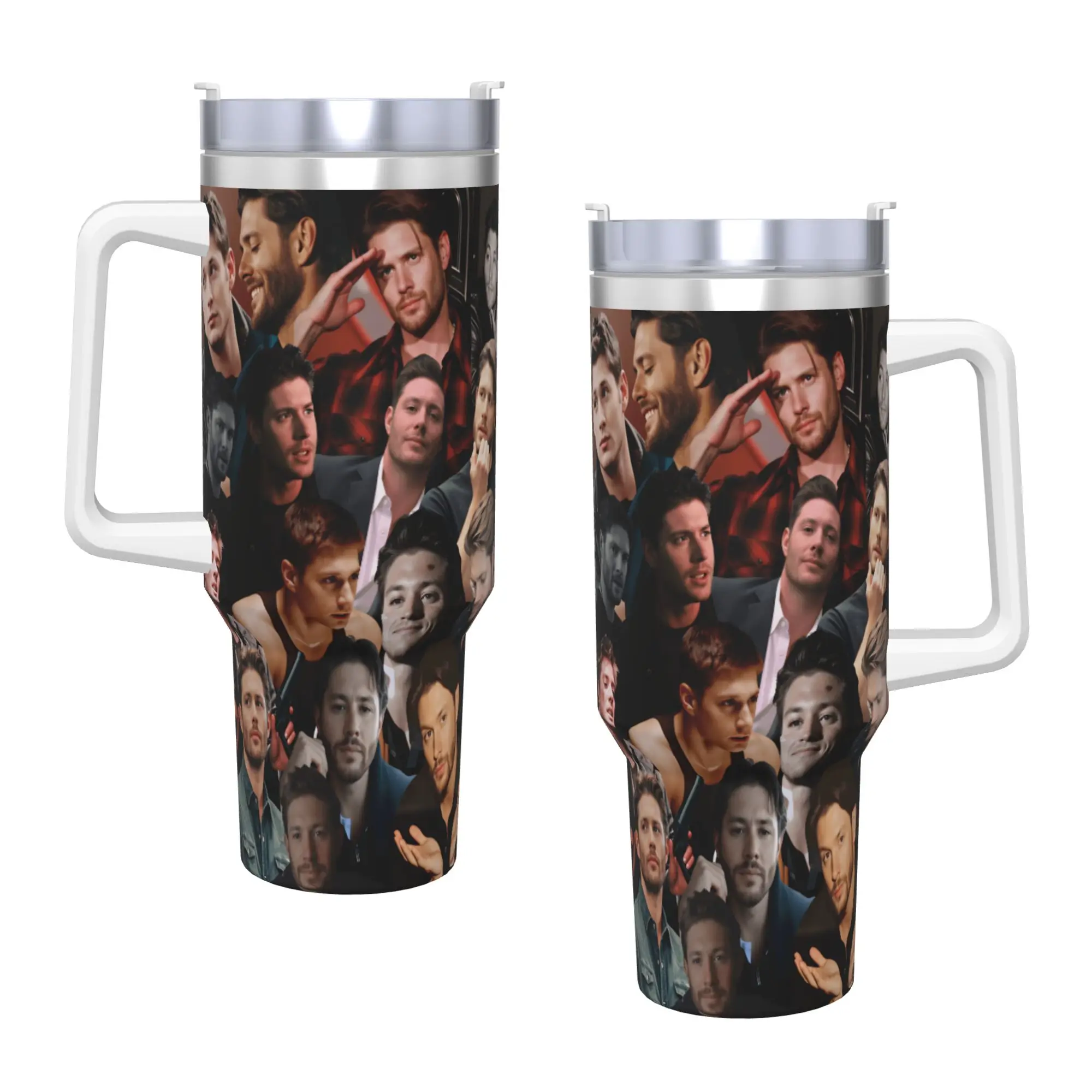 3D SPN Supernatural Sign Dean Sam Stainless Steel Tumbler  Camping Car Mugs Large Capacity Drink Milk Tea Water Bottle