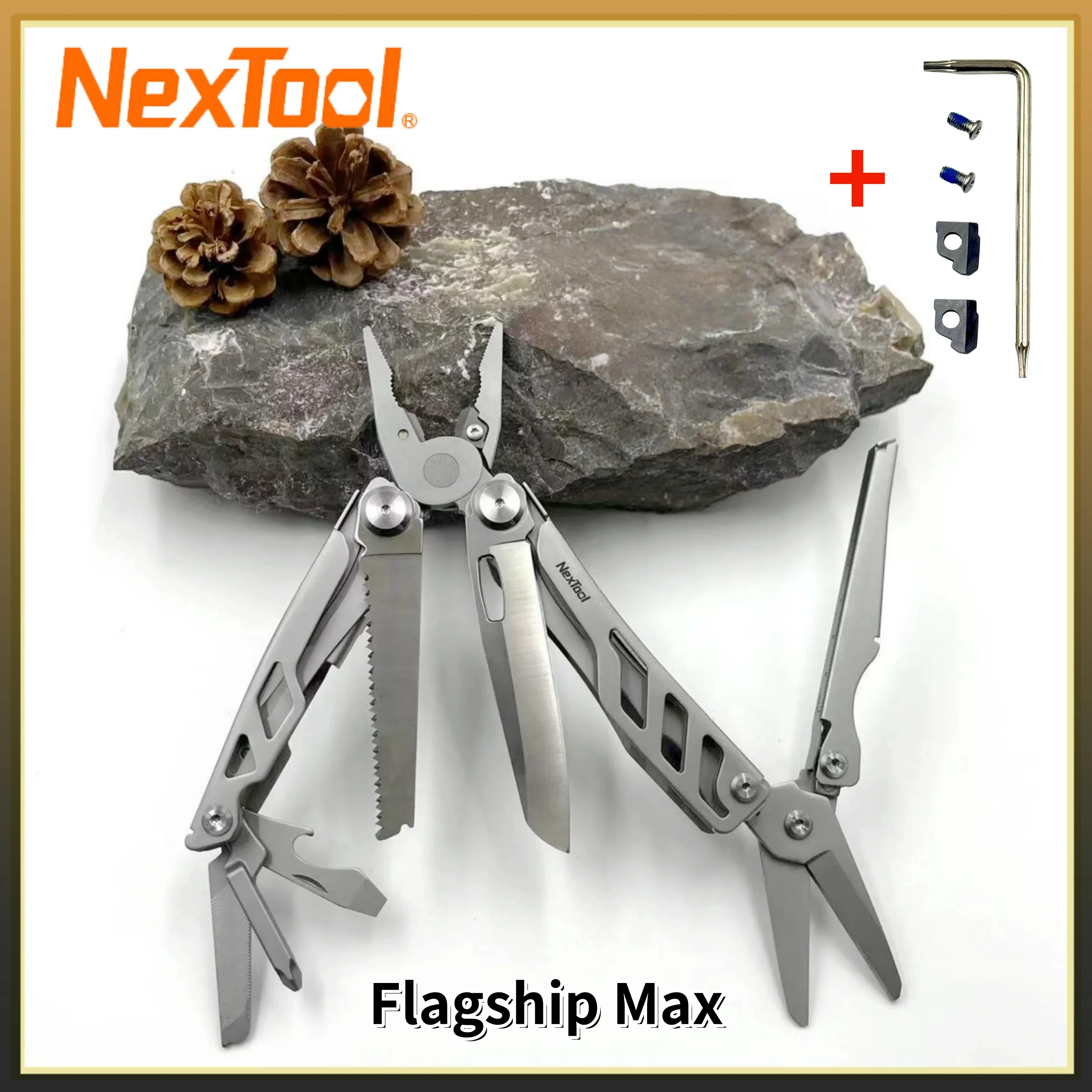 

NexTool Flagship Max 14-IN-1 Multi Tool Camping Survival Folding Multi-Tool Pliers Scissors Outdoor