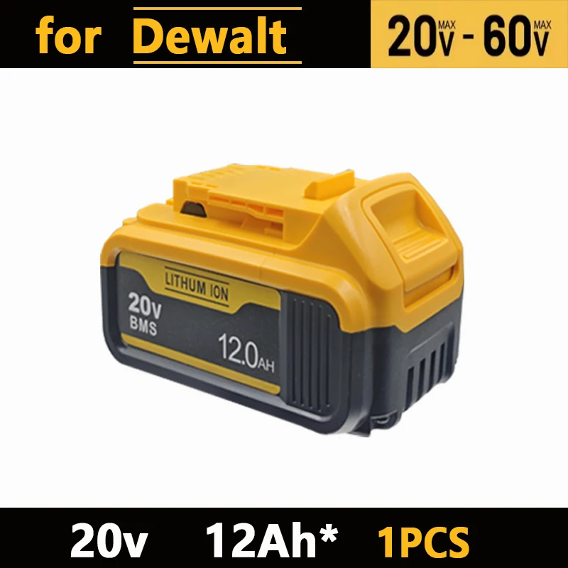 Originele Dewalt 20V oplaadbare gereedschapsbatterij DCB200 DCB201 DCB206 20v 6AH 8AH 12AH. Voor Dewalt 18V 20V gereedschapsbatterij.