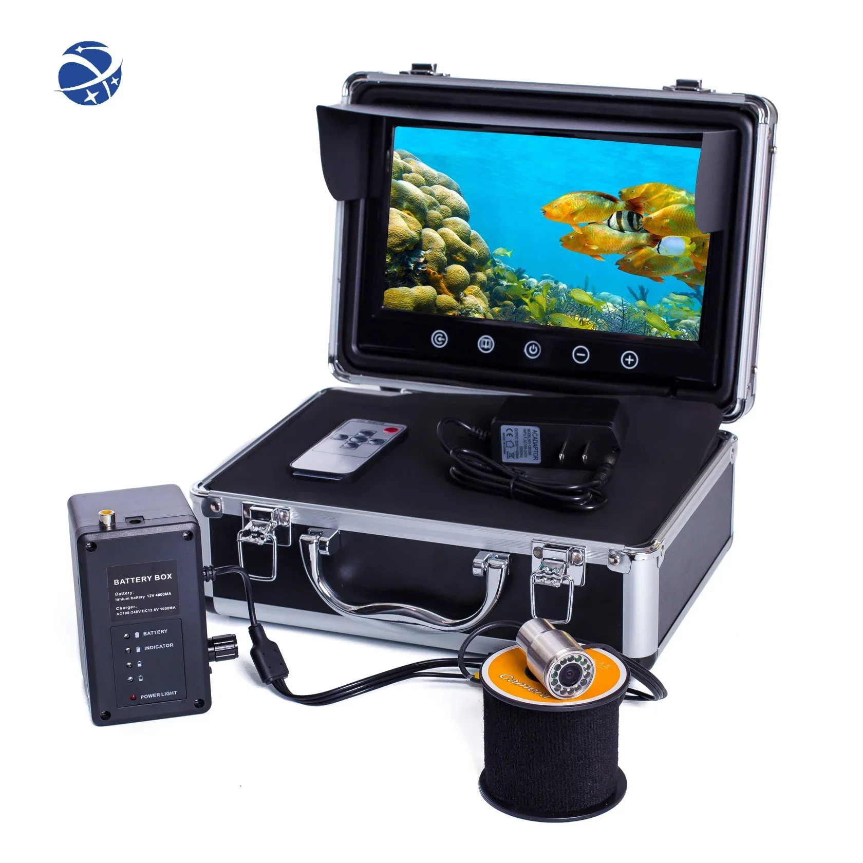 

15m Cable Fish- Finder 9" LCD Display 1000TVL HD Waterproof Underwater Fishing Camera System Kit With 12 White LED Lights