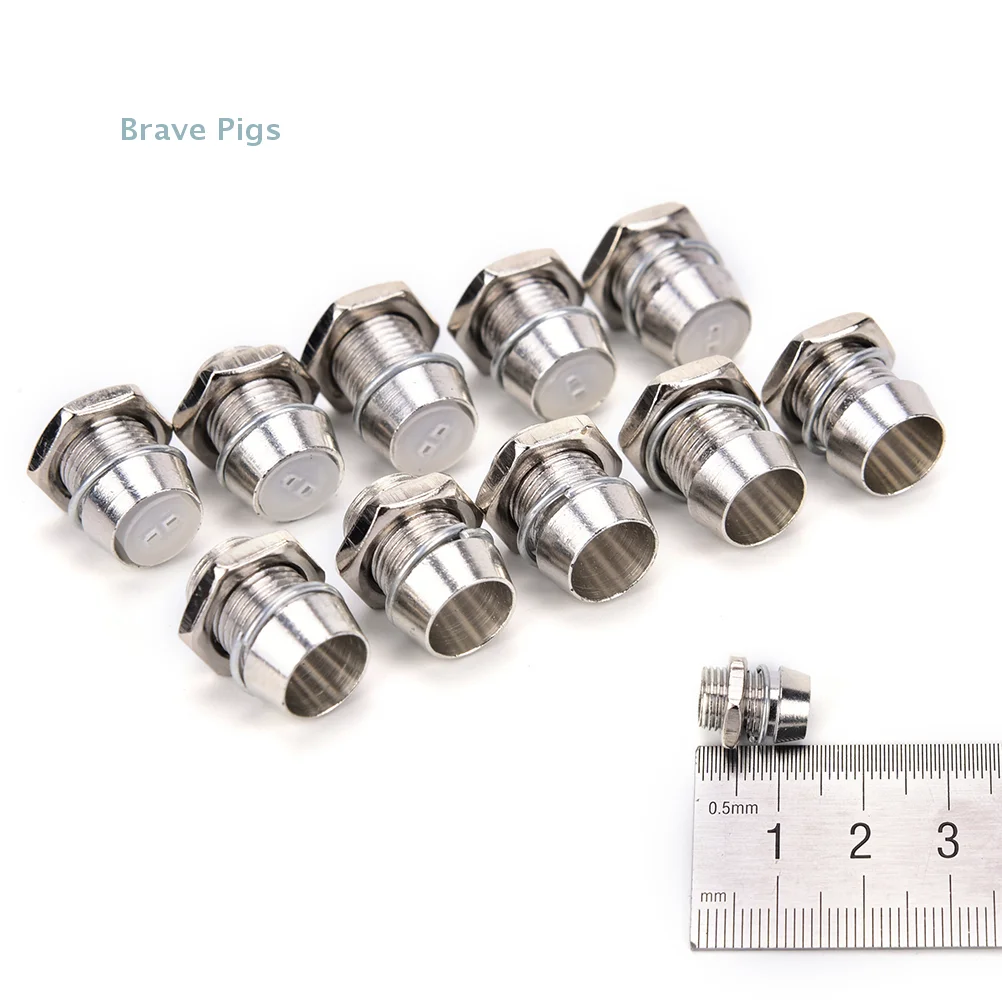 10Pcs Copper 5mm Light Emitting Diode LED Holder Mount Panel Display