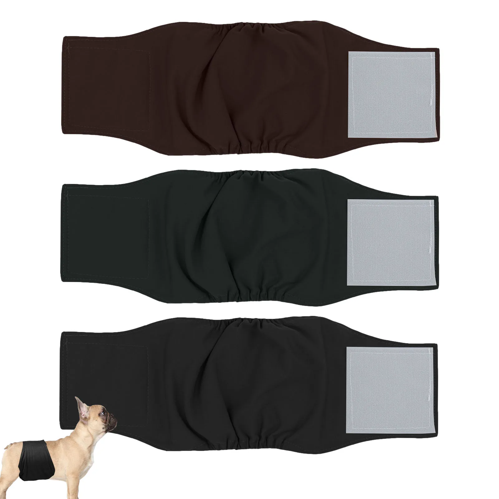 Washable Dog Diapers Male Male Dog Diapers Male Belly Bands For Dogs Pack Of 3 Reusable Dog Male Wraps For Male Dog Incontinence