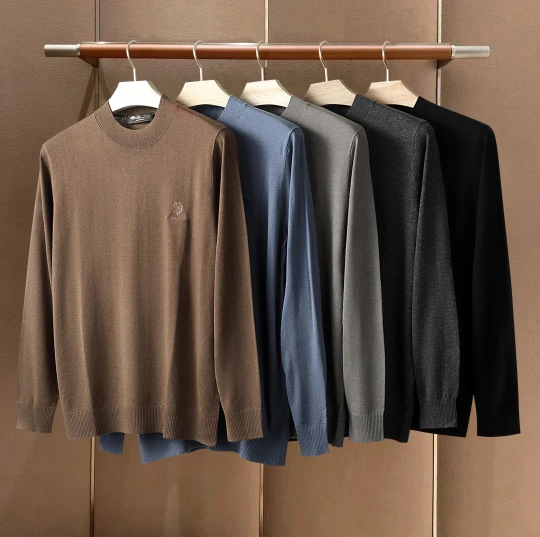 BILLIONAIRE OECHSLI T-Shirt wool men 2025 Autumn Winter new business keep warm elasticity Casual size M-XXXL long sleeve