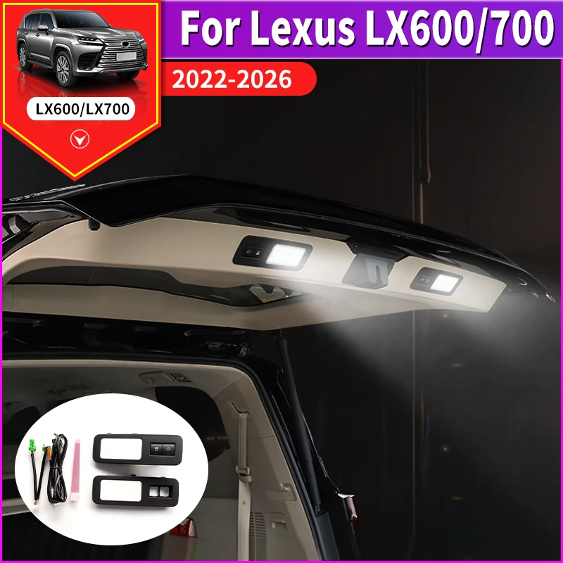 

For Toyota Lexus LX700h LX600 2026-2022 Car Trunk Warning Light Durable Provides Safety Warning Easy Installation Upgrade Parts