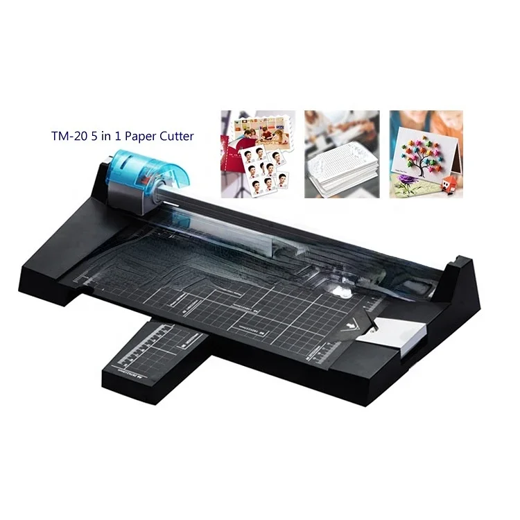 

TM-20 5 IN 1 A3 Paper Trimmer Cutter A4 Hand Operated Wave Corner Round Cutting Machine A5 Manual Paper Cutter