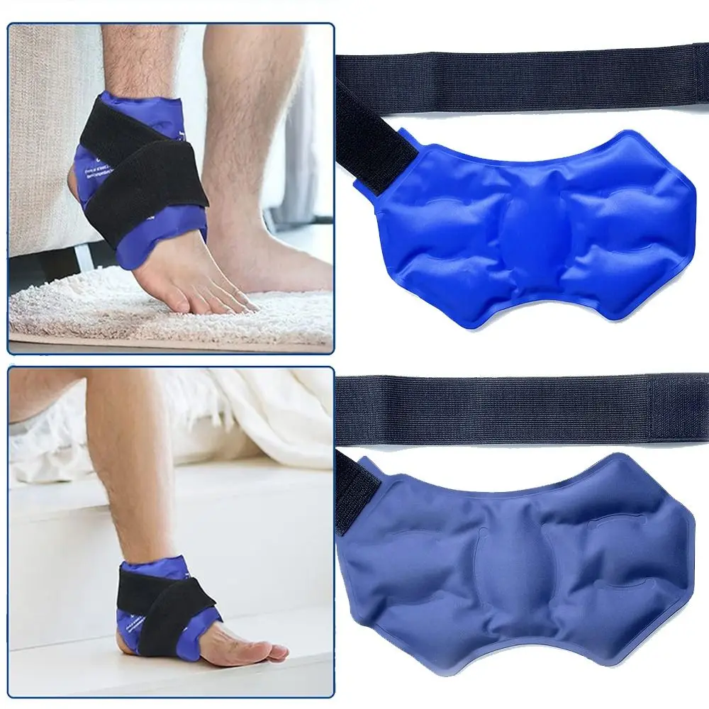 Bild 4: Praktisches Wiederverwendbares Gel-Kühlpack für Heiß-Kalt-Therapie, Schmerzlinderung, Knöchelbandage mit Flexiblem Riemen-Design und Doppeltemperatur-Eisbeutel