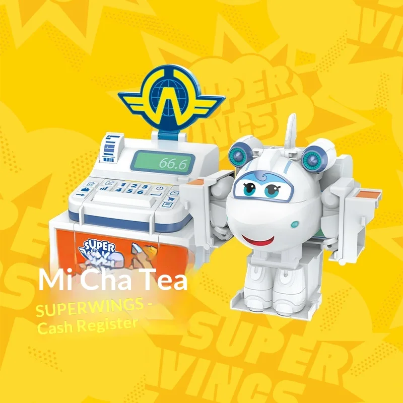 Auldey Super Wings Deformatiespeelgoed Cola Drink Transformerende Robot Actiefiguur Speelcollectie Bureaudecoratie
