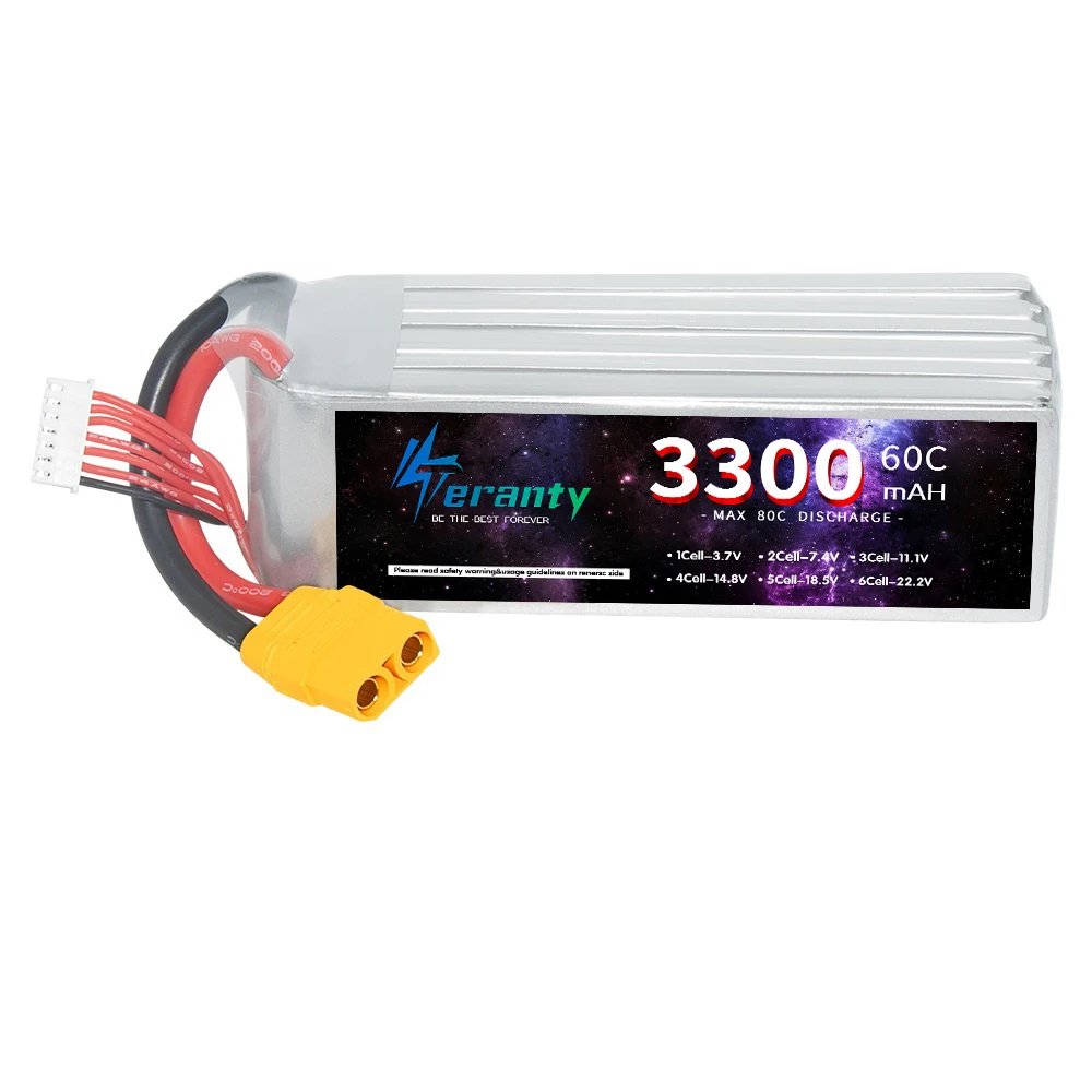 6S 3300mah Lipo batteria 60C RC auto barche Drone parti con Deans T XT60 XT90 spina 22.2V batteria per giocattoli telecomandati