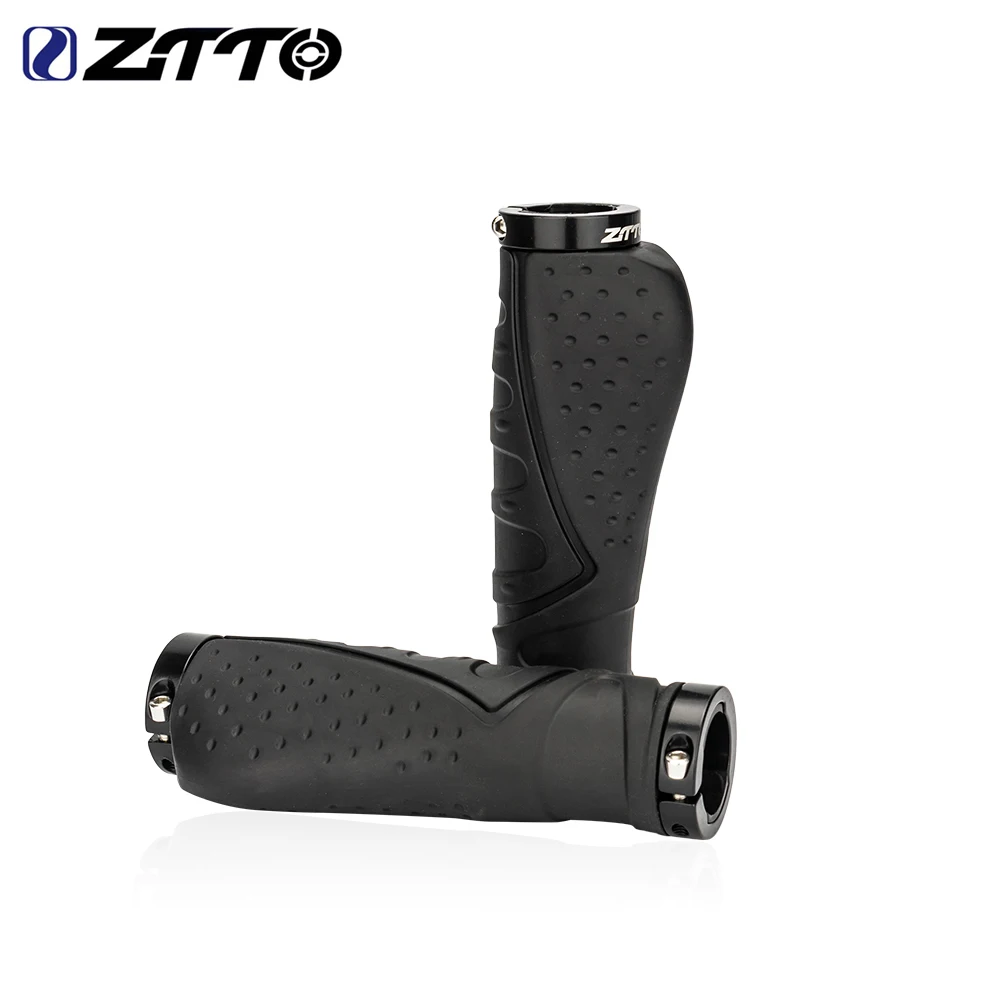 ZTTO Mountainbike-Griffe, ergonomische, stoßfeste Gummigriffe, abschließbare, rutschfeste Lenkergriffe, Fahrrad-Lenkergriffe mit Steckern