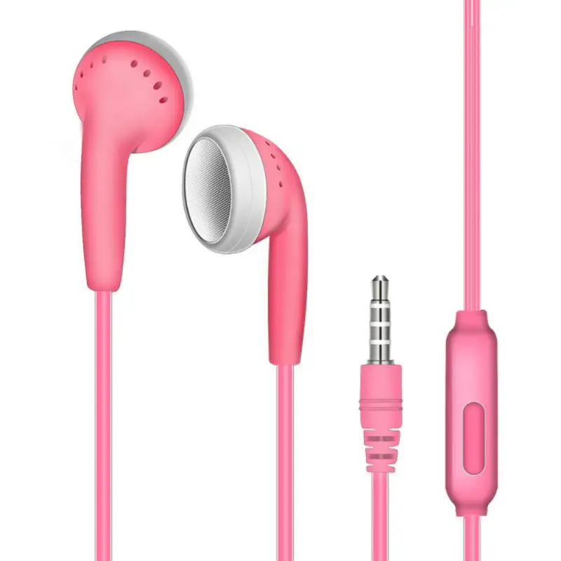 Fones de ouvido intra-auriculares de 3,5 mm brancos para Samsung Galaxy com fio e microfone Jack para telefones celulares inteligentes Volume ajustável