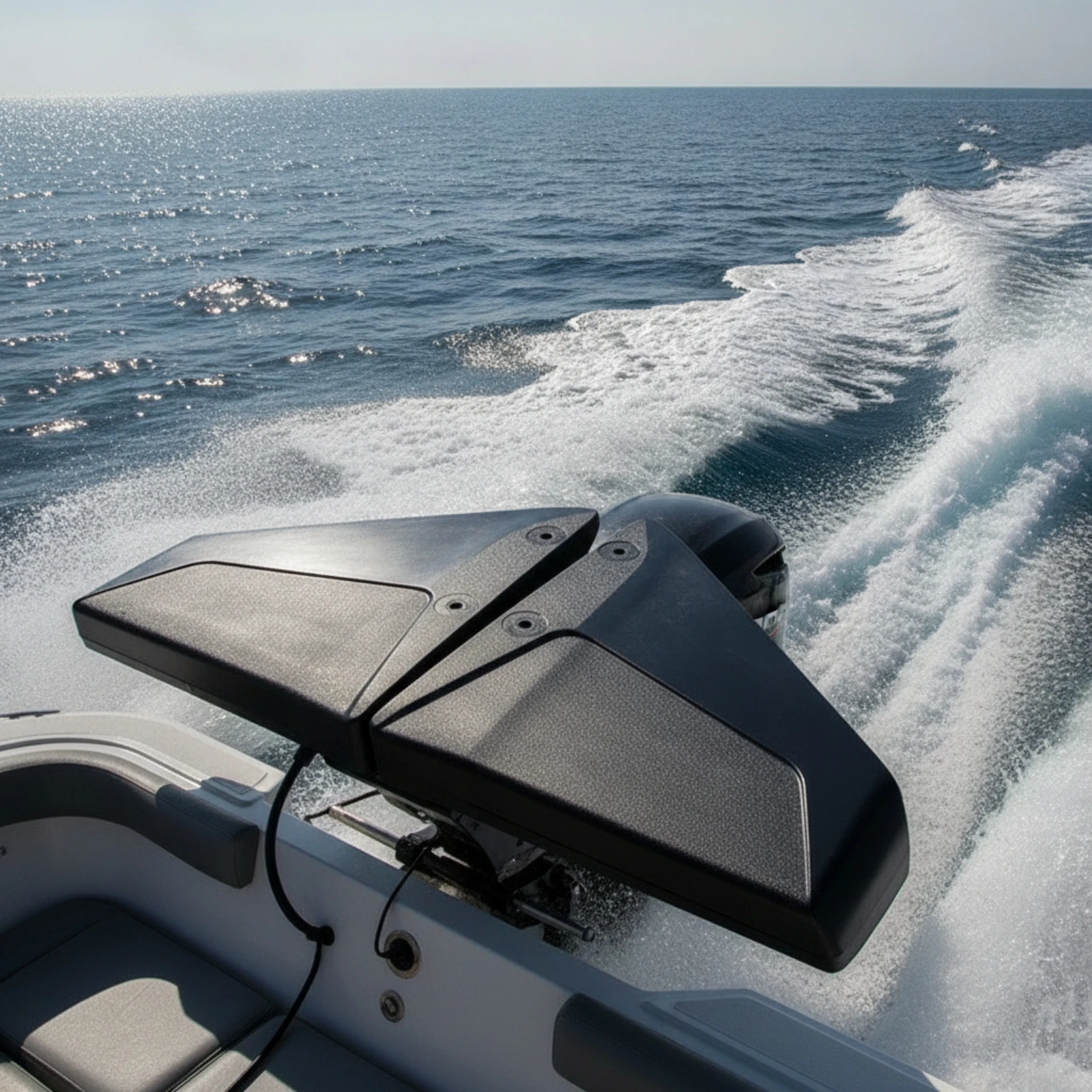 Hydrofoil Stabilizer Textured Hardware Performance Trim Tabs Set for Boat Owners Seeking Control