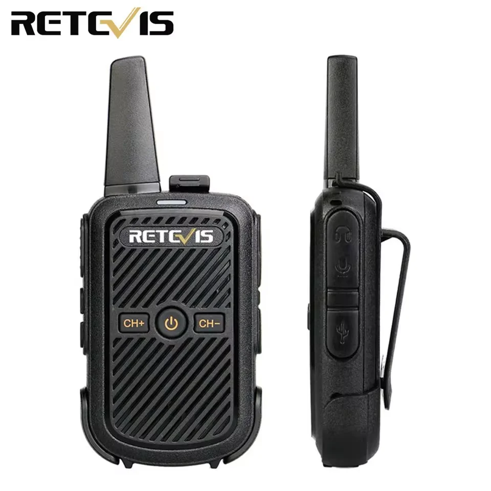 Mini Walkie Talkie Retevis RT15 Radio bidireccional portátil Comunicador de radio portátil Walkie-talkies 1 o 2 PCS para caza de hotel