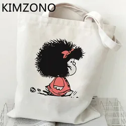 Mafalda shopping bag shopper tote shopping handbag bag bolsas ecologicas sacola string custom