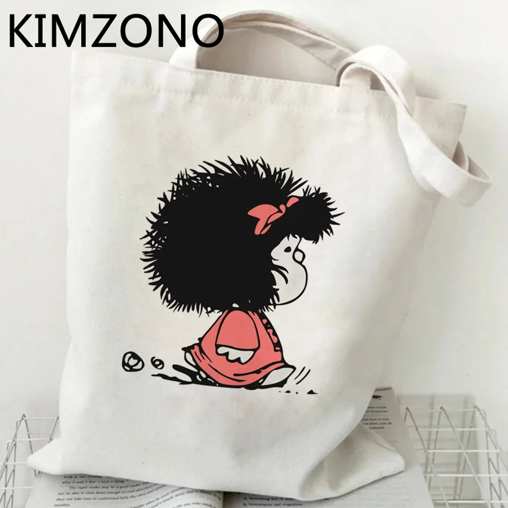 Mafalda shopping bag shopper tote shopping handbag bag bolsas ecologicas sacola string custom