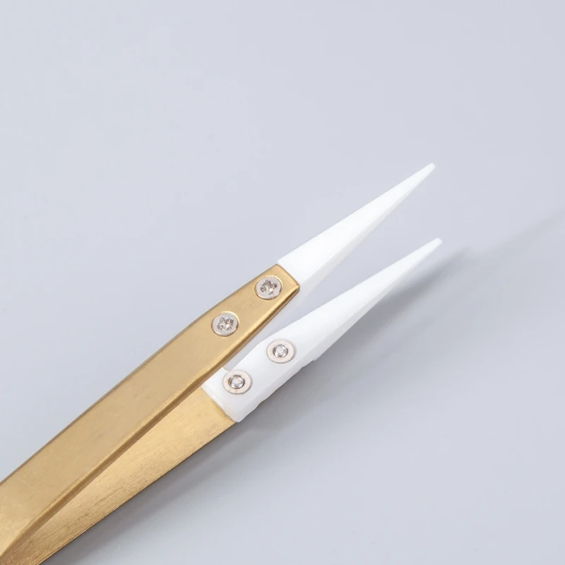 Anti-Static Reversa Pinças Cerâmicas resistente ao calor para eletrônico-Cigarette G6KA