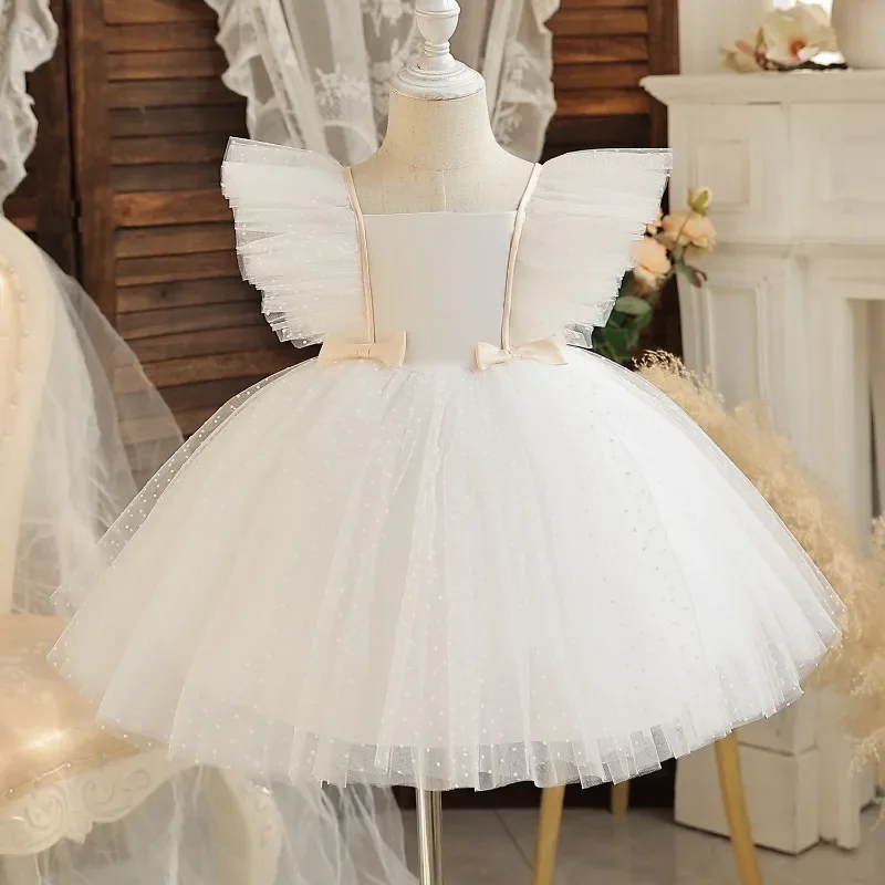 Sequins Elegant Princess Dresses for Toddler Girls Party Princess Dress Wedding Prom 1-5Y Cute Kids Birthday Ball Gown Christmas