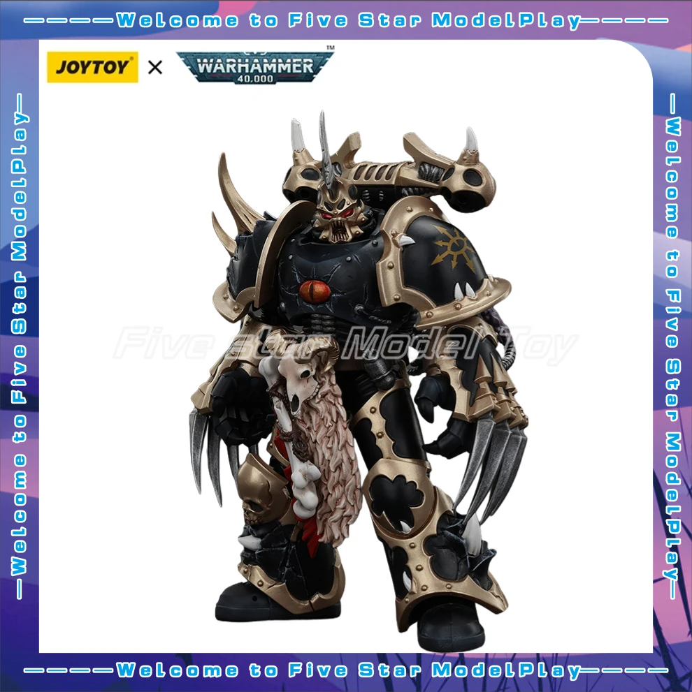 

In Stock Original JOYTOY Warhammer 40K Chaos Space Marines Black Legion1/18 Action Figure Model Toys Gifts Collection
