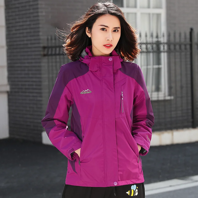 XL-6XL-Chaqueta holgada de longitud media para mujer, ropa deportiva, impermeable, transpirable, para exteriores, talla grande, primavera y otoño