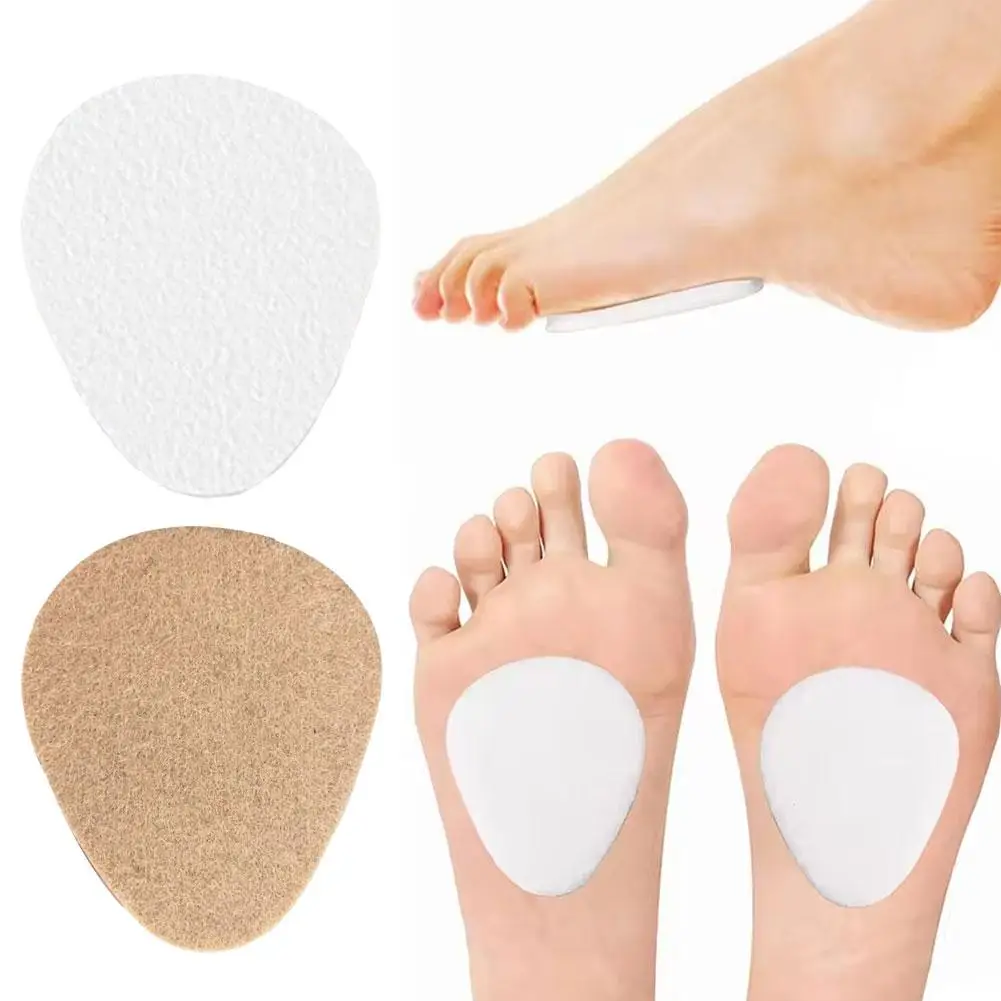 Metatarsal Felt Feet Pads Insert Pads Foot Cushion Pain Relief Forefoot Support Adhesive Foam Foot Cushion Pad For Men And O7c6