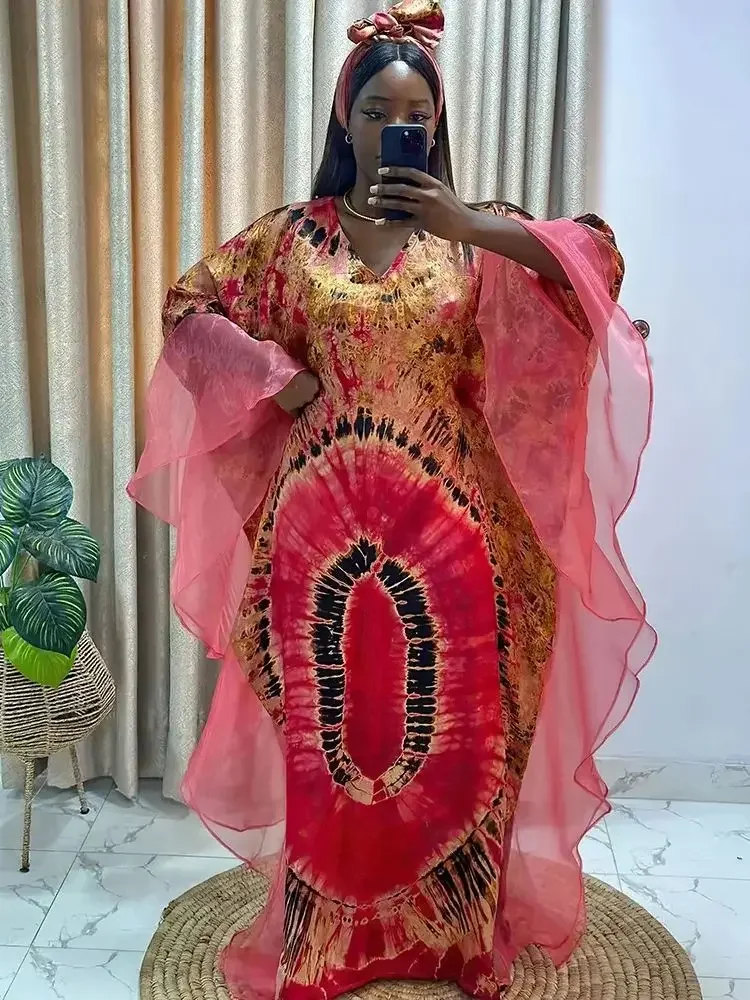 

African Dresses for Women Traditional Africa Clothing Dashiki Ankara Outfits Gown Abayas Robe Muslim Kaftan Maxi Long Dress 2024