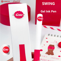 New KACO Gel Ink Pen Coca-Cola Fun Cap Toggle Ejector Playful Pens Study Office All-round Partner High Value Sentiment Supplies