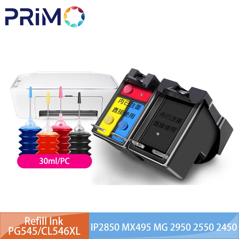 PG-545XL CL-546XL Refillable Ink Cartridge For Canon 545 546 XL Pixma MG2400 MG3050 MG3051 MG3052 MG3053 IP2800 IP2850 MG2455