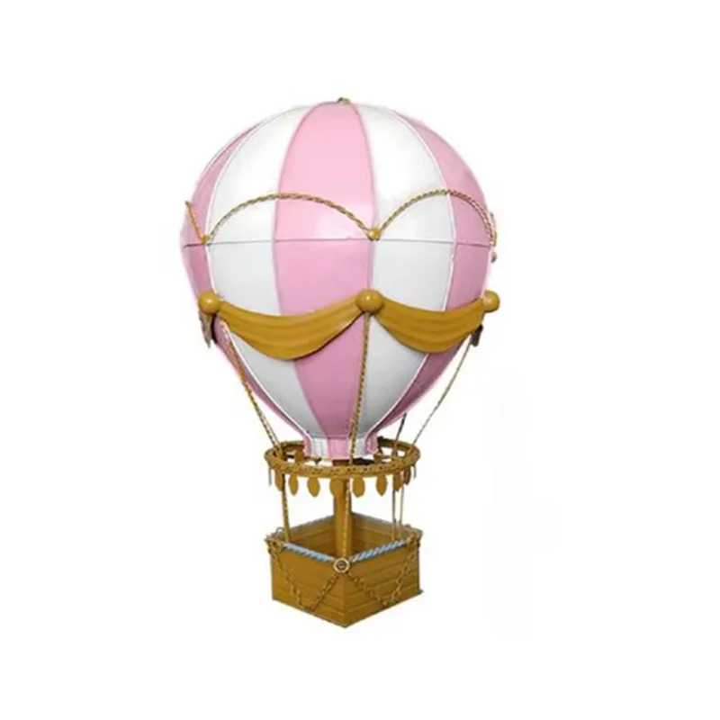 

New High Quality Retro Wrought Iron Model Decoration Charming Hot air Balloon bar Hanging
