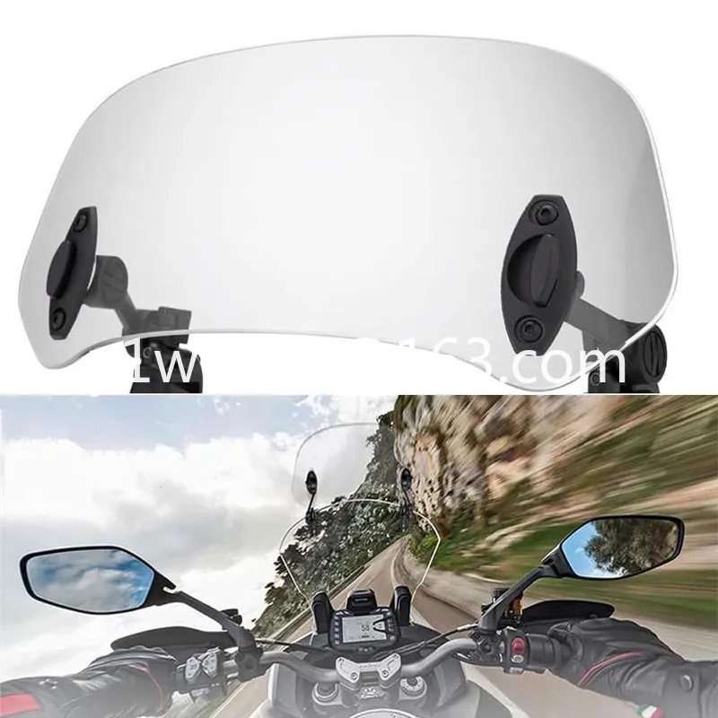 Motorcycle heightened small windshield, modified universal heightened small windshield DL250 adjustable windshield