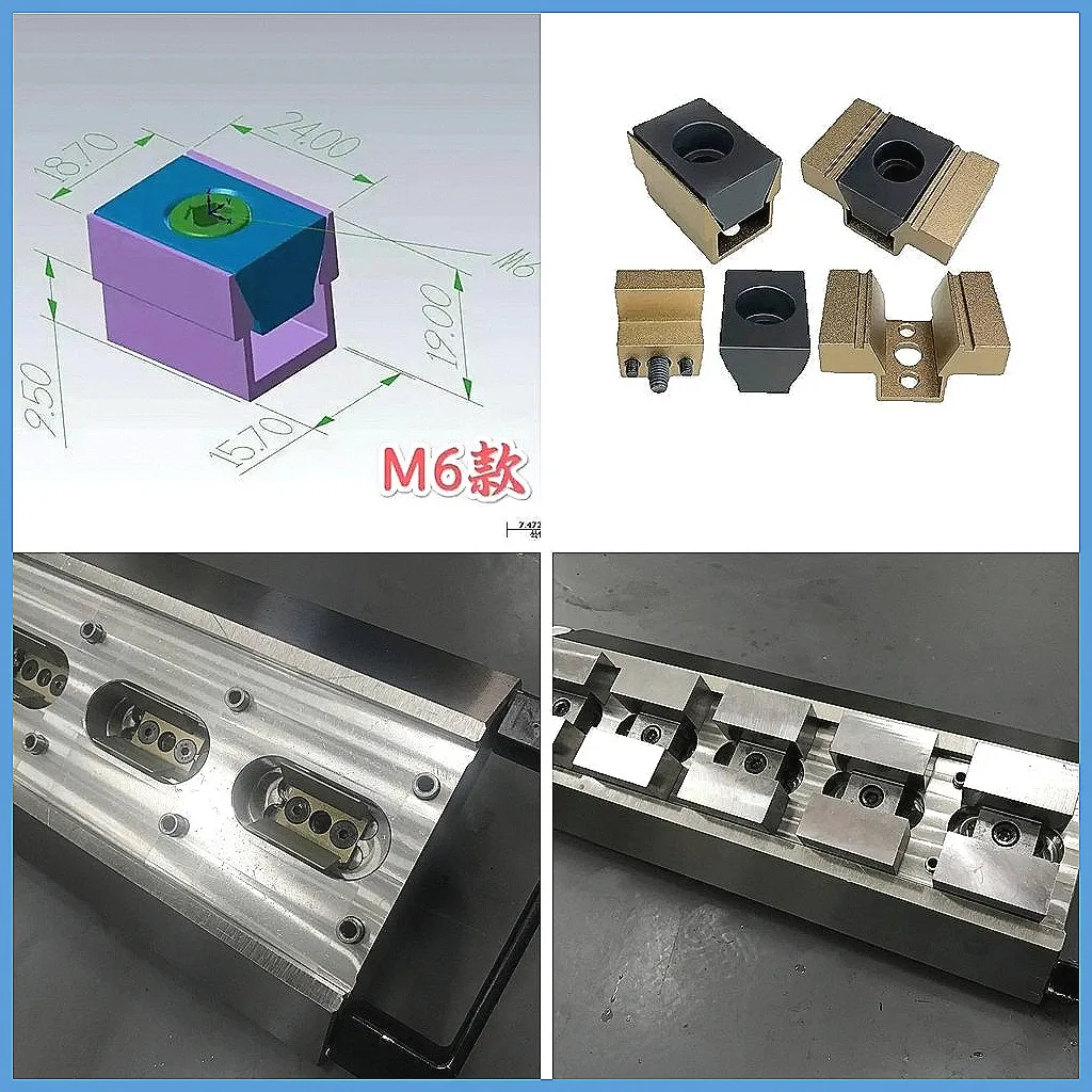 

Прецизионный многопозиционный фиксирующий зажимной блок E06/E06-L/E08/E08-L для обработки партий продукции на станках с ЧПУ, малый внутренний опорный зажимной блок