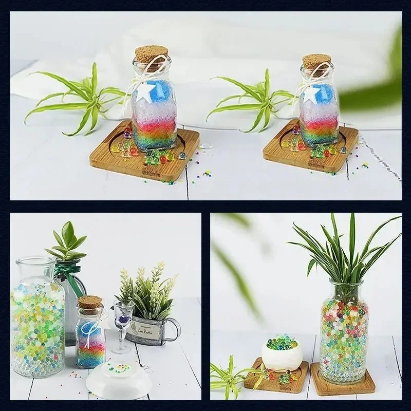 クリスタル粘土弾 子供のおもちゃ 土 水ビーズ 泥 結婚式の装飾 成長する水玉 リフィル ブラスター弾 DIY