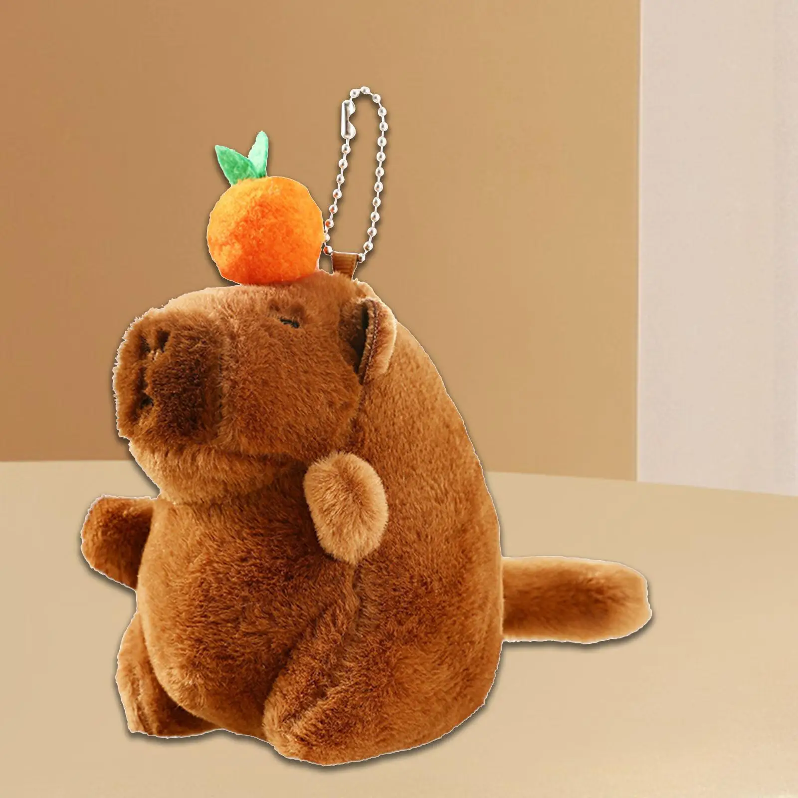 Capybara-Peluche Décorative Amusante pour Homme, Femme, Enfant, Sac à Dos, Pendentif Clé, Pendentif Beurre, Cadeau d'Anniversaire