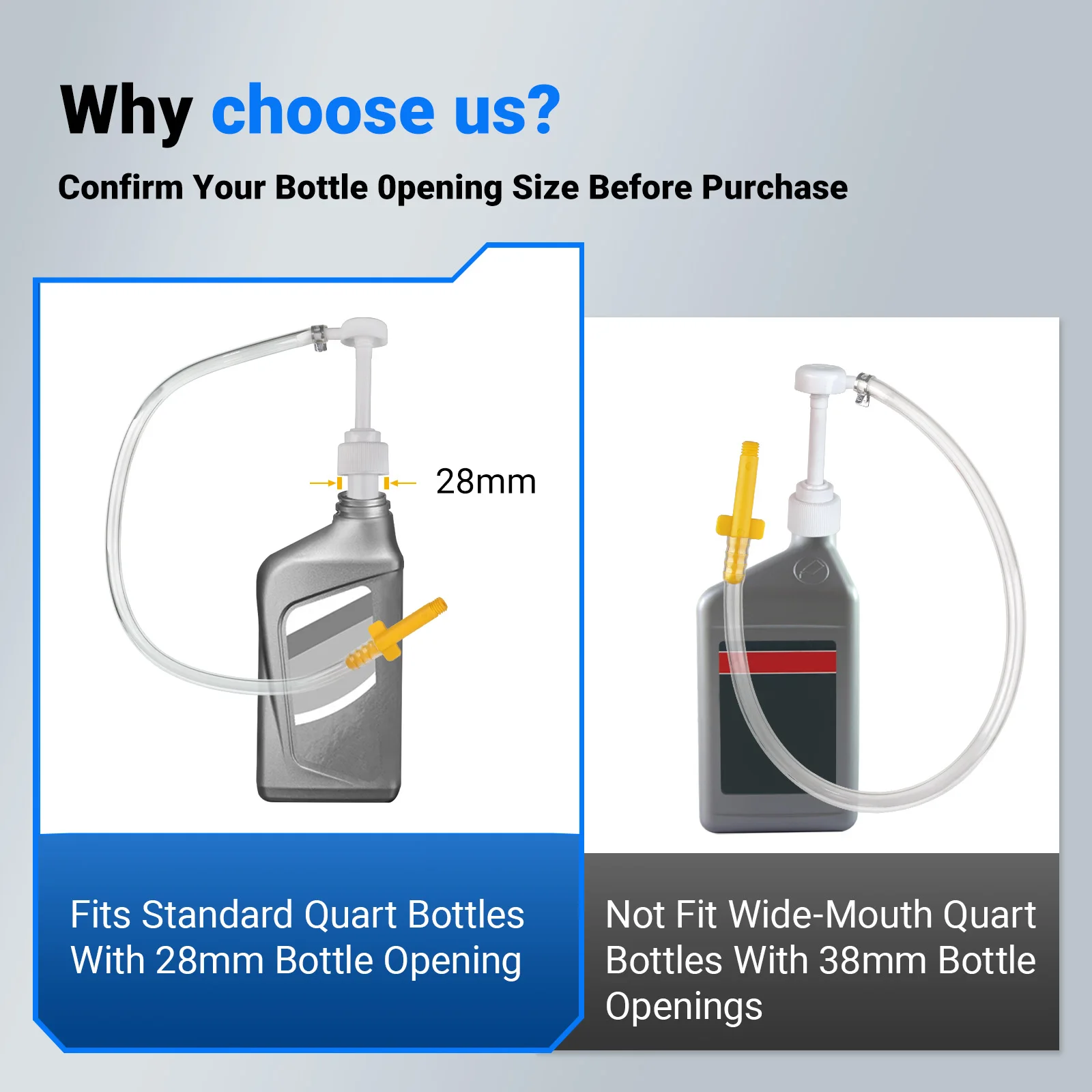 マリンギア潤滑油ポンプ下部ユニット（標準クォートボトル用）は、すべてのマーキュリー船外機オイル吸引ポンプ、ポンプヘッド、船外機に適合します。