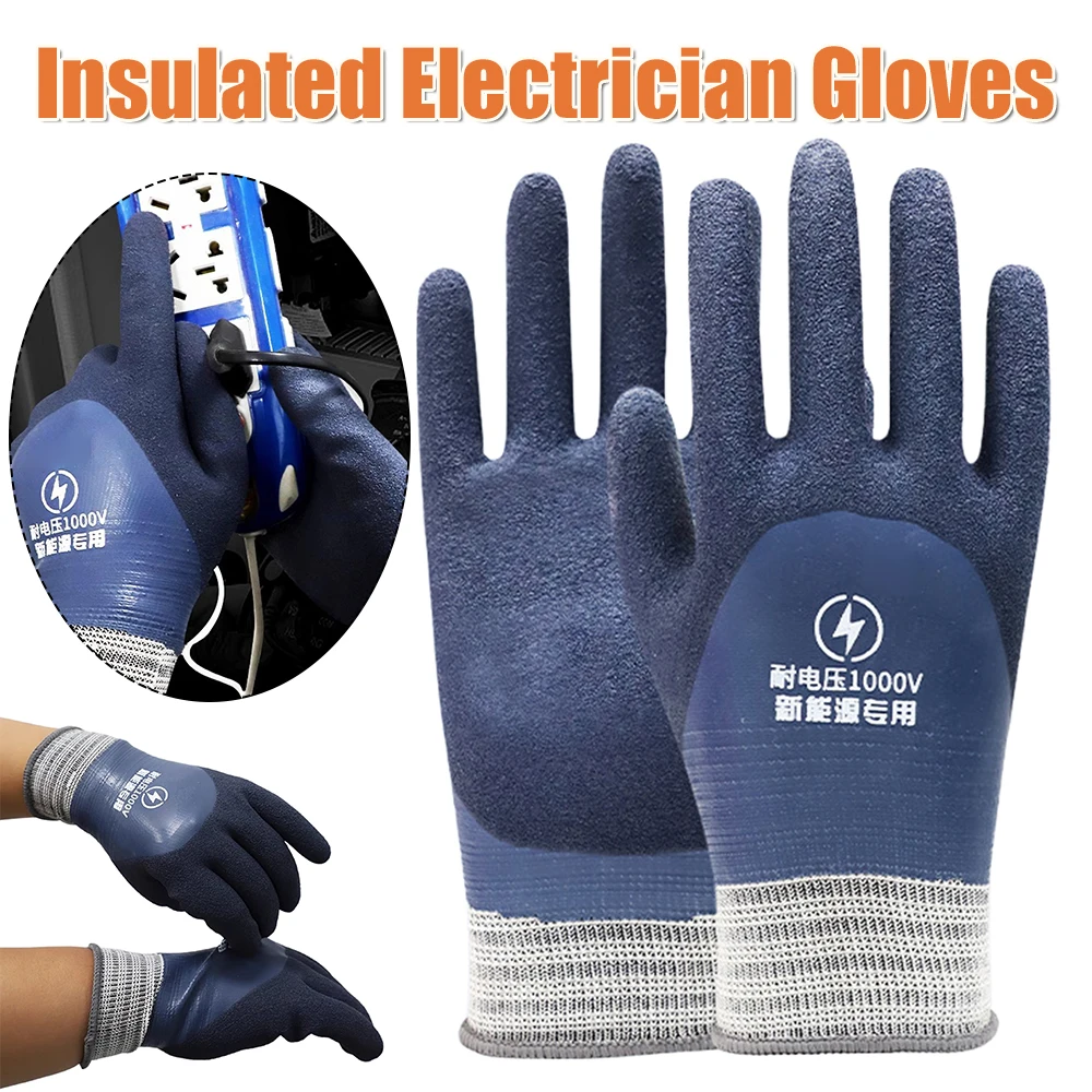 Geïsoleerde elektricienshandschoenen 1000V elektrisch geïsoleerde handschoenen Elektricien isolerende handschoenen voor elektriciens Voorkom schokken