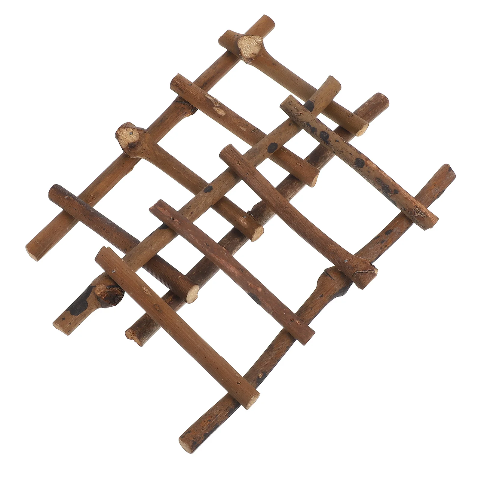 2 pezzi micro scaletta paesaggistica mini scala in rattan per giardino fatato casa delle bambole giardino di sabbia ornamento scena accessorio decorazione del treno