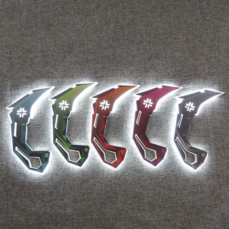 25 سنتيمتر Valorant VCT Karambit شحن خشبي يضيء لعبة السيف مخلب سكين لعبة المشاجرة سلاح نموذج هدايا لمجموعات الأصدقاء #2