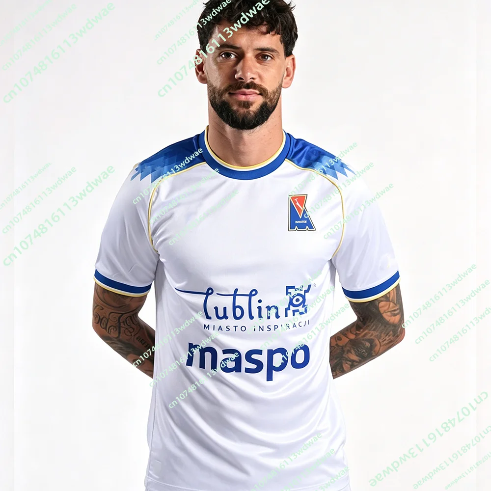 New Arrivals Poland Motor Lublin Football Jersey 27/26 Breathable Polish Mens TShirt 3D KID Sports Family Fans Footy Jersey