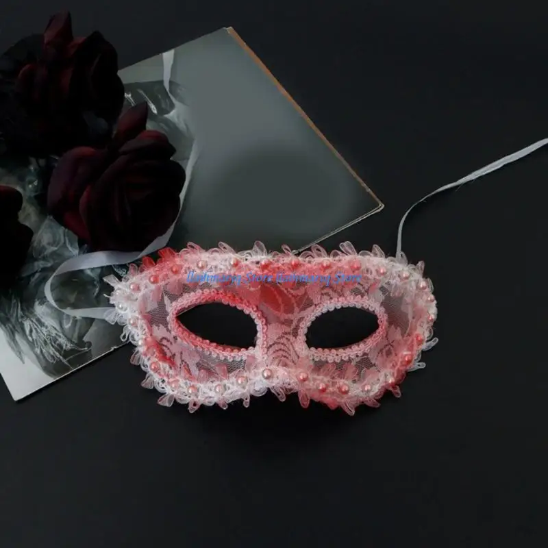 573B 1/2Pcs Halloween Bloody Prom Queen Costume Set Masquerades Mask Skull Hair Clips for Cosplay Dressing Up Party Supplies