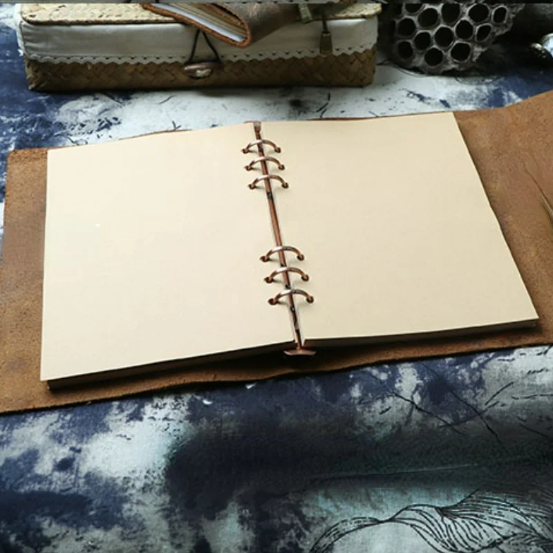 Leder Handgemachte Journal Notebook Erste-schicht Tagebuch Retro Nostalgischen Hand Konto