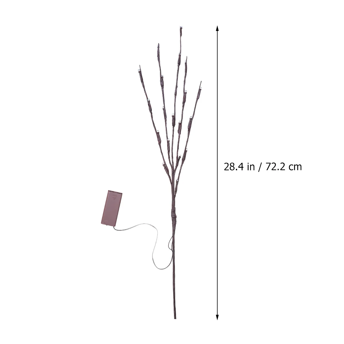 20 مصباحًا جميلًا لفرع شجرة محاكاة ضوء ليلي للمنزل وحفلات عيد الميلاد بأربعة ألوان مطلوبة