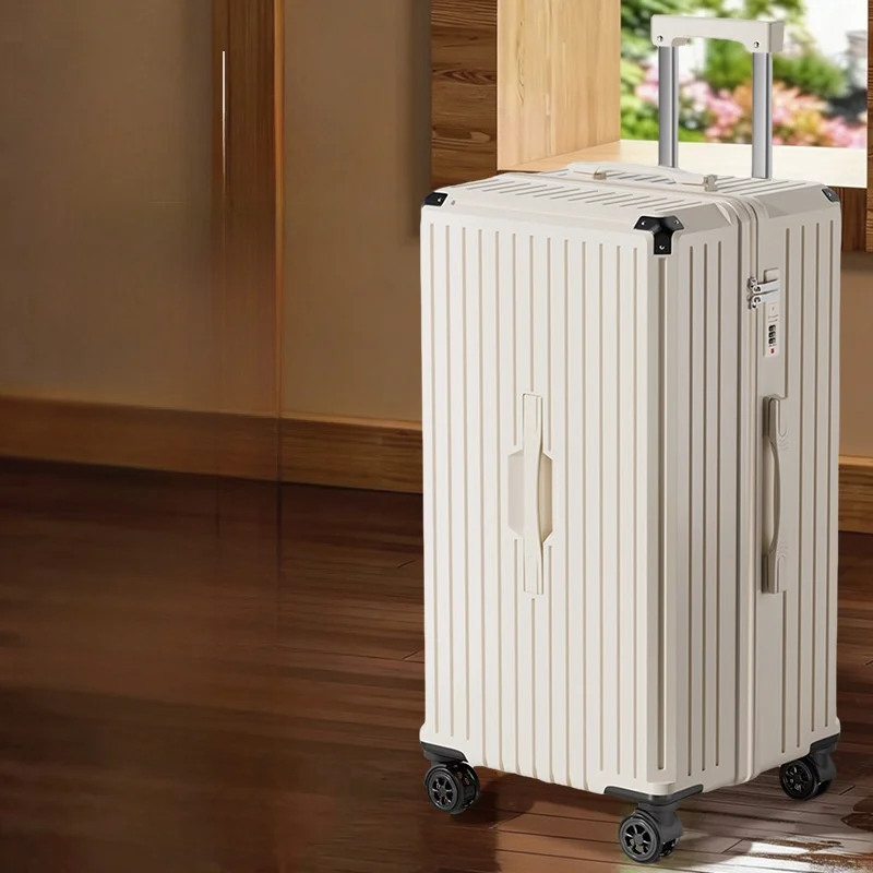 durable-multifunctional-password-box-travel-suitcase-28-inch-pull-rod-luggage-20-inch-boarding-box-fashionable-retro-style