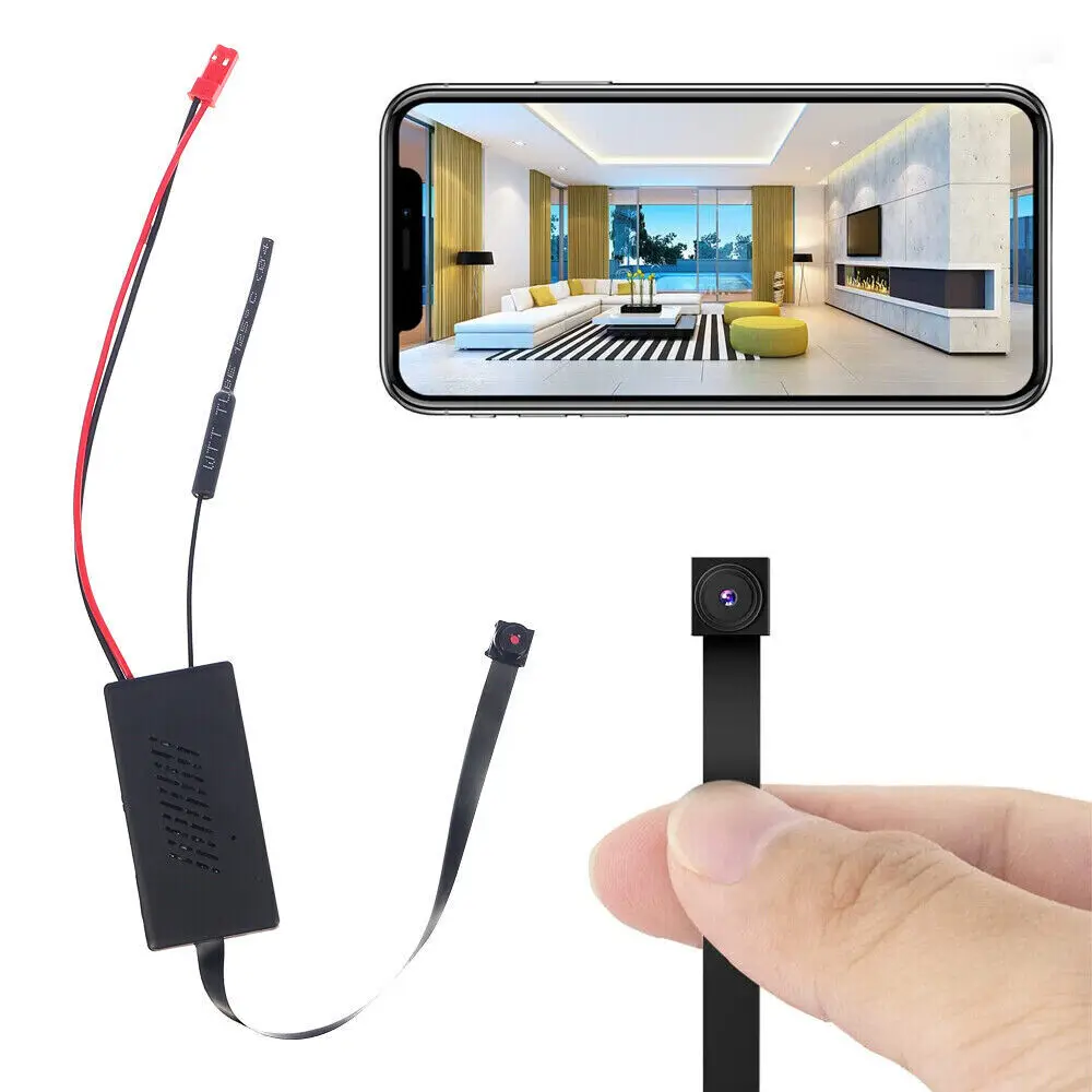 Mini wifi babá cam sem fio visão noturna filmadora 1080p vigilância dvr gravador de vídeo parafuso diy portátil câmera visão remota