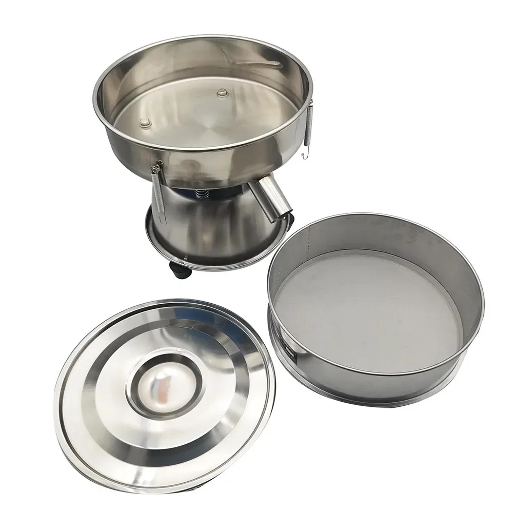 110/220V Vibrating Electrical Machine Sieve Powder Particle Sieve forYCHH0301 Stainless Steel Chinese Medicine Sieve Machine 1PC