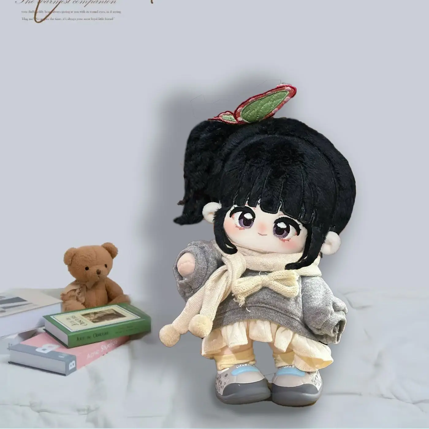 

Tsuyuri Kanawo 20CM Anime Attributes Cotton Doll Stuffed Toys Student Plush Doll Adorable Delicacy Furry Ears Xmas Gift