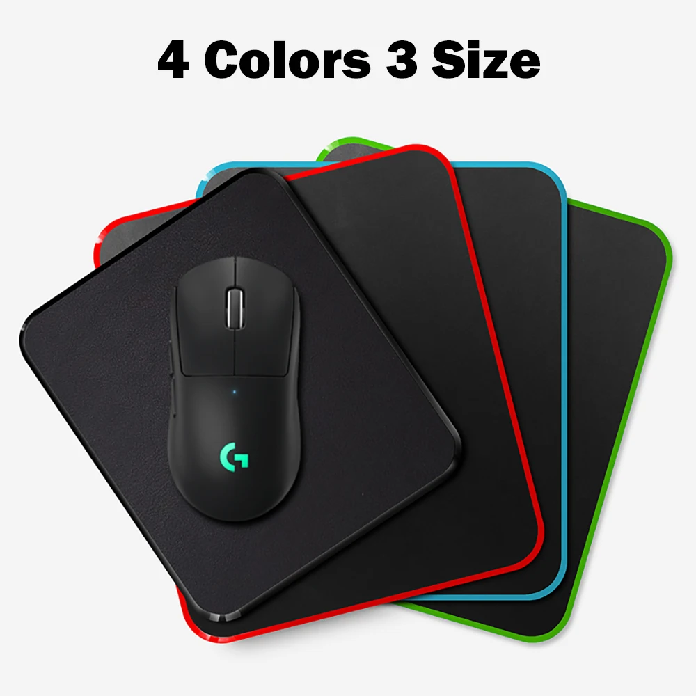 Smooth Hard Mouse Pad for Office Home Business Double-sided Lightweight Thin Waterproof Mat 4 Colors 3 Size Fast Shipping