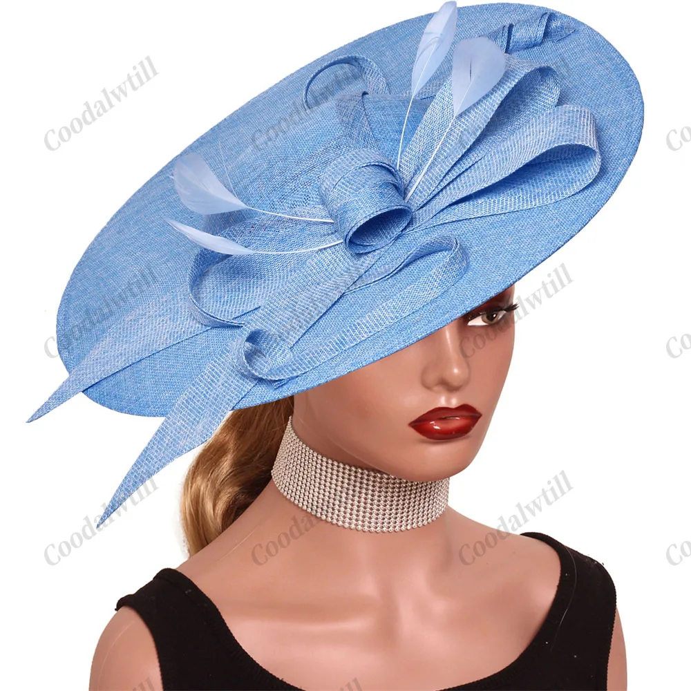 

Camel Race Royal Fascinator Hat Women Millinery Cap Bride Large Wedding Headpiece Church Race Millinery Cap Cocktail Chapeau