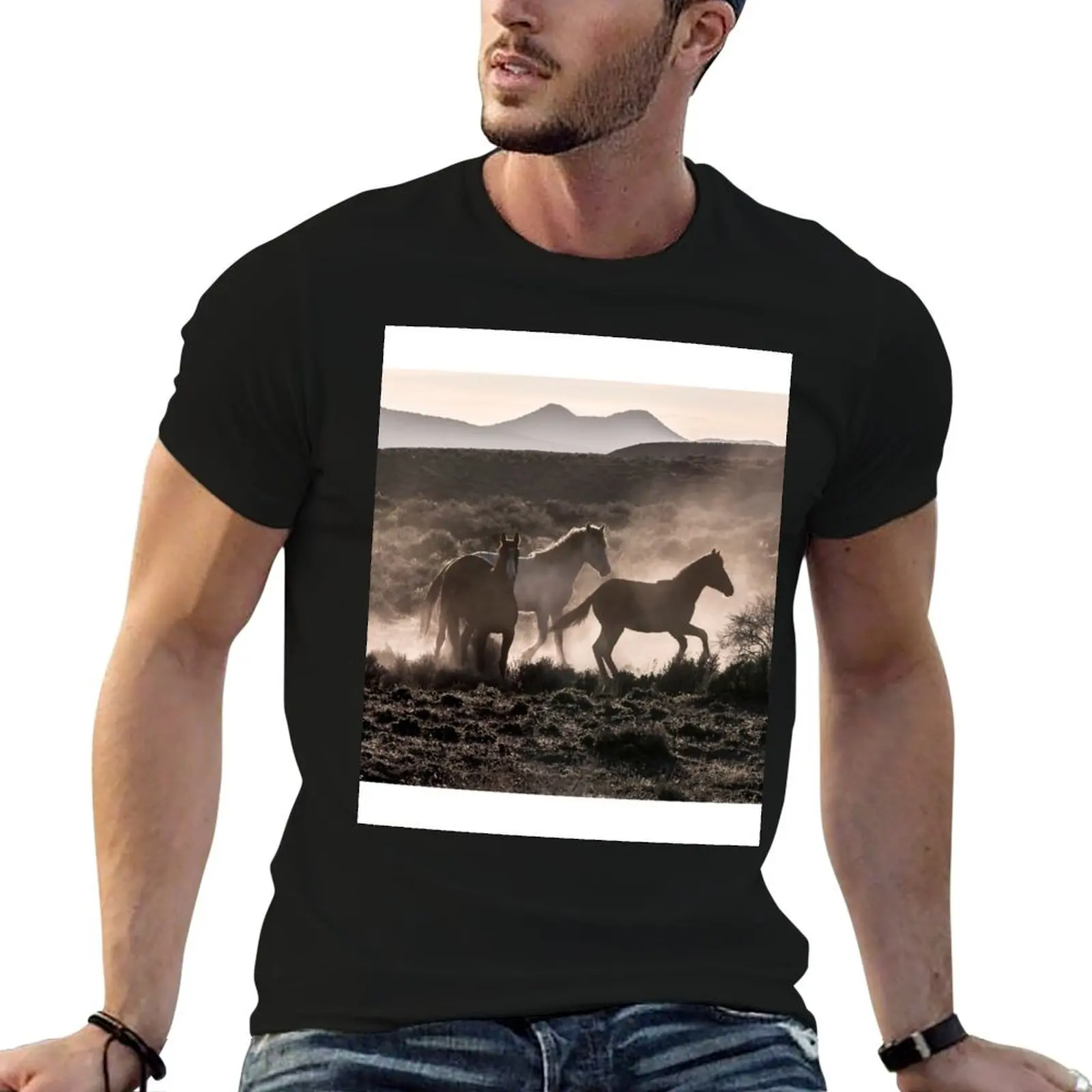 

Wild Trio T-Shirt customs design your own essential t shirt Men's cotton t-shirt